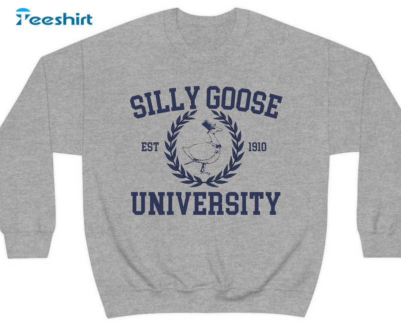 Silly Goose University EST 1910 Shirt, Funny Long Sleeve Unisex T-shirt