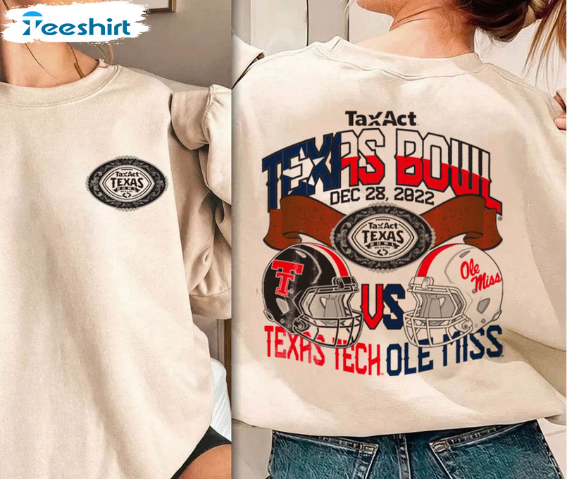 Ole Miss Vs Texas Tech Bowl Shirt, Trending Unisex Hoodie Short Sleeve