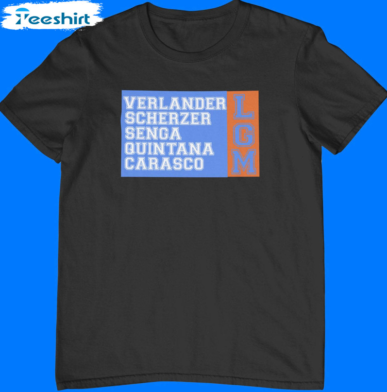 Verlander Scherzer ‘23 Shirt, Five Pitching Staff Ny Sweatshirt Long Sleeve