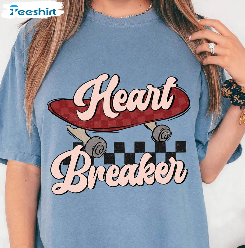 Heart Breaker Shirt, Valentine Vintage Unisex Hoodie Short Sleeve