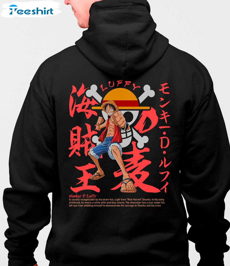 Anime Luffy Shirt, One Piece Luffy Trending Short Sleeve Unisex T-shirt