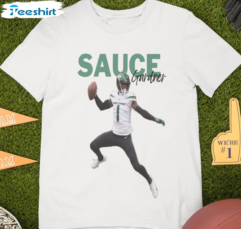 Sauce Gardner Trending Shirt, Nfl Football Tee Tops Short Sleeve