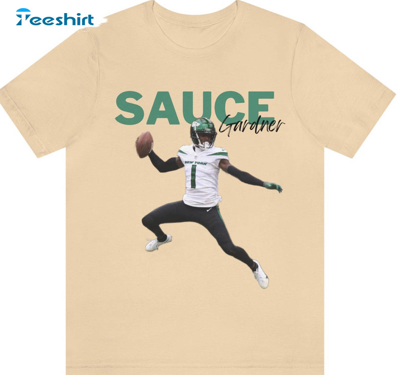 AHMAD SAUCE GARDNER NEW YORK JETS T-SHIRT REGULAR OR DRIP STYLE FREE  SHIPPING