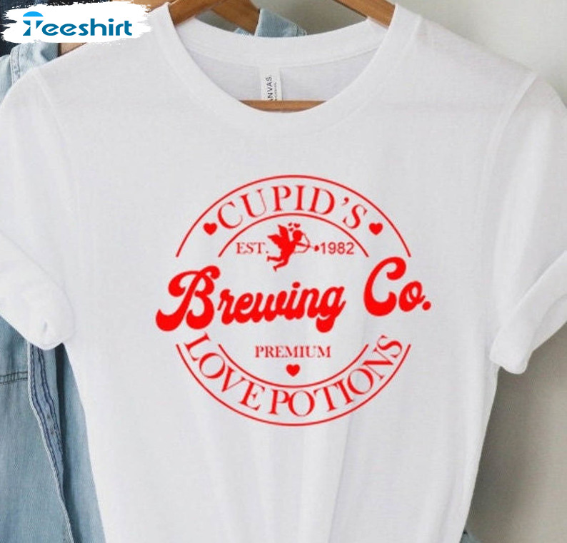 Cupid's Brewing Co Shirt, Vintage Valentine Long Sleeve Unisex T-shirt