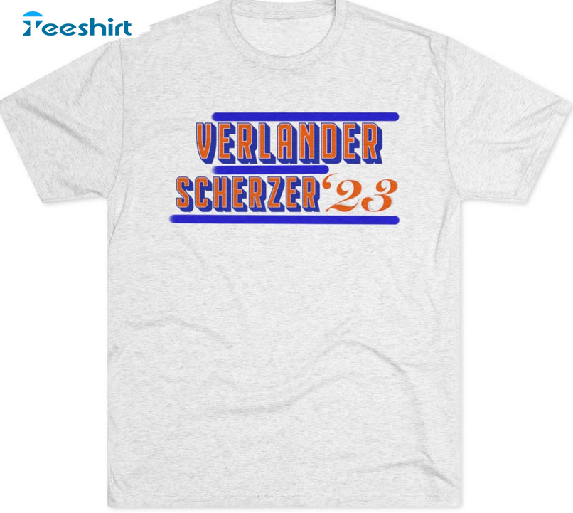 Verlander Scherzer ‘23 Shirt, Vintage Sweatshirt Short Sleeve
