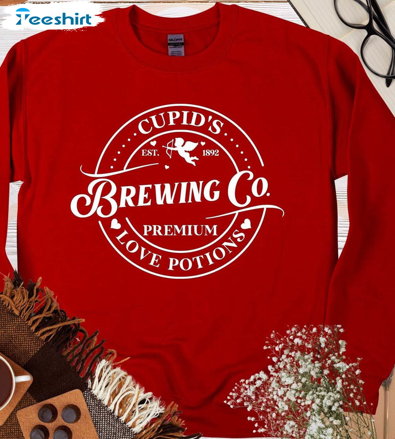 Cupid's Brewing Co Sweatshirt, Premium Love Unisex T-shirt Short Sleeve