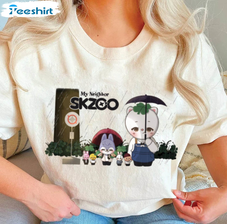 My Neighhor Shirt, ZOO Characters Long Sleeve Unisex T-shirt