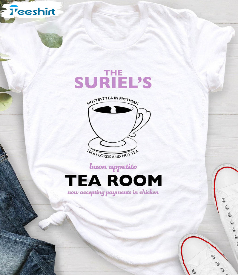 The Suriel's Tearoom Shirt, Vintage Long Sleeve Unisex T-shirt