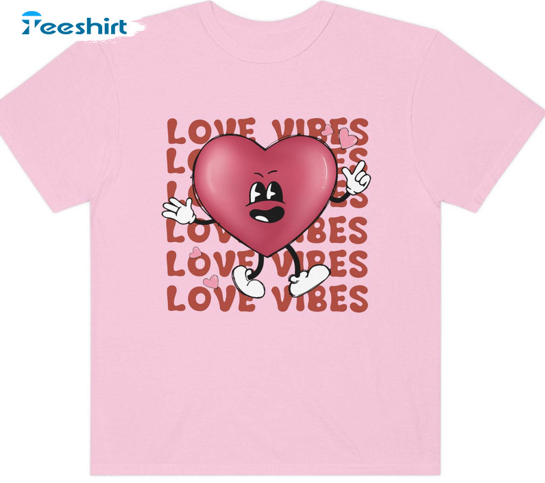 Love Vibes Vintage Shirt, Love Is All You Need Long Sleeve Unisex T-shirt