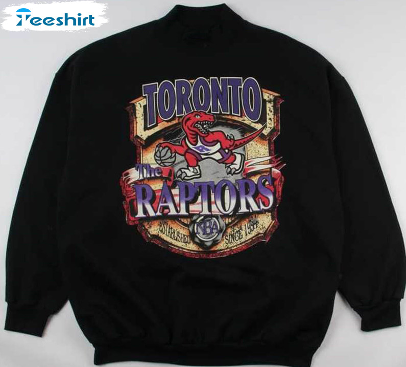 Toronto Raptors Shirt, Vintage Nba Basketball Unisex T-shirt Long Sleeve