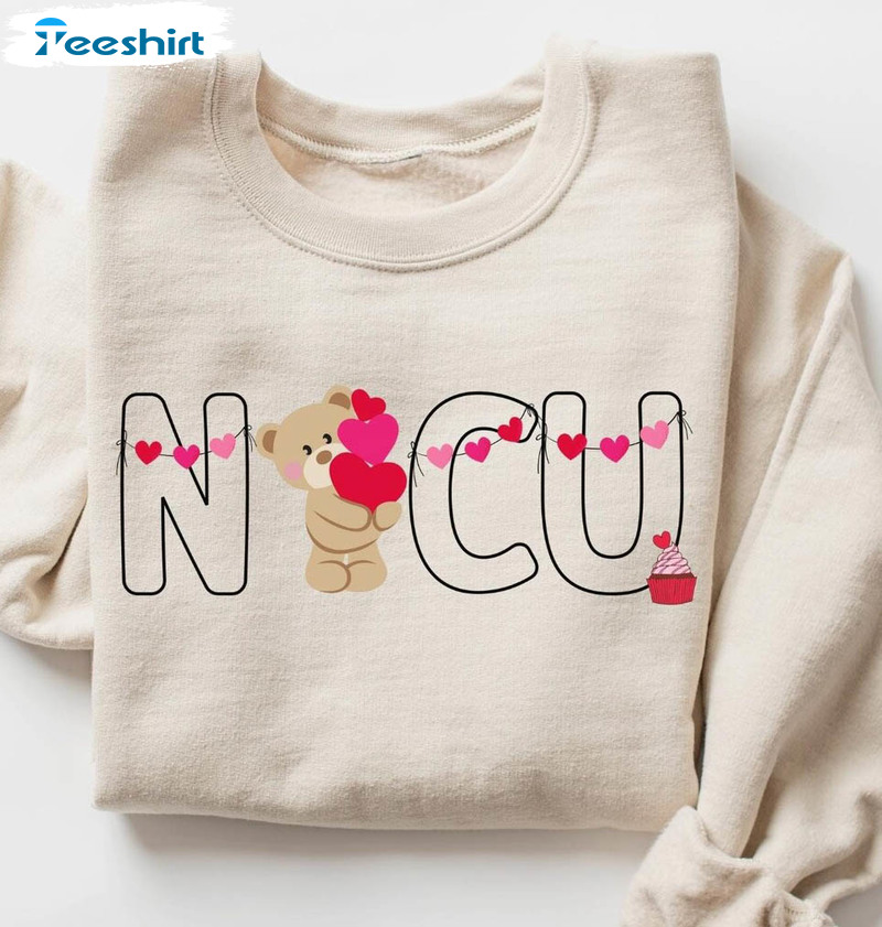 Nicu Valentine Day Shirt, Vintage Crewneck Sweatshirt