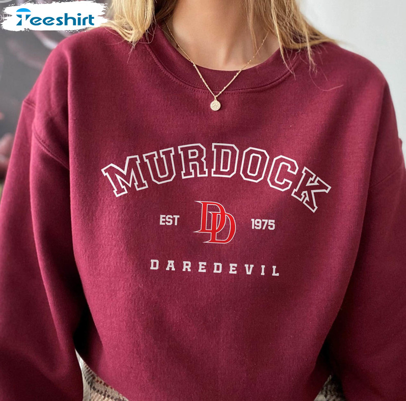 Daredevil Murdock Shirt, Murdock Marvel Short Sleeve Sweatshirt