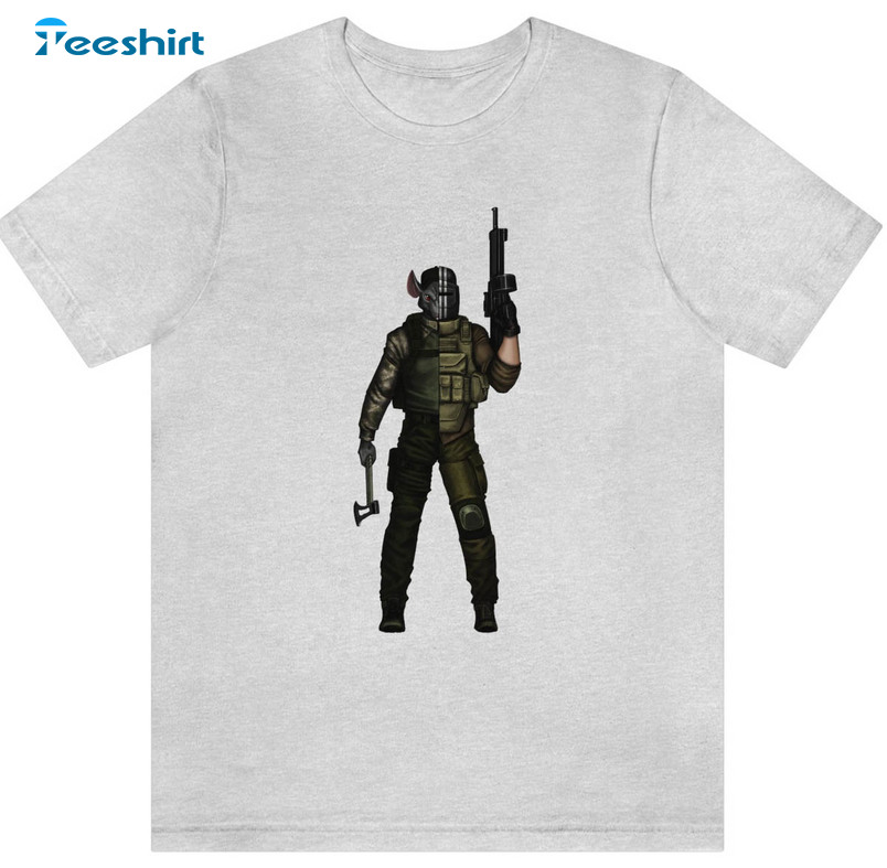 Escape From Tarkov Trending Shirt, The Rat Chad Gaming Unisex Hoodie Short Sleeve