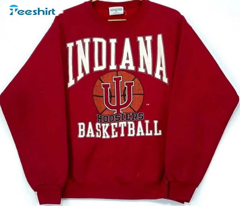 Indiana Basketball Shirt, Vintage Unisex T-shirt Long Sleeve