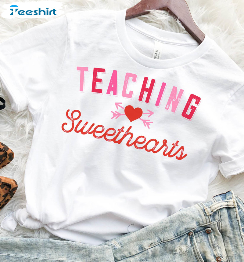 Teaching Sweethearts Shirt, Vintage Valentine Tee Tops Sweatshirt