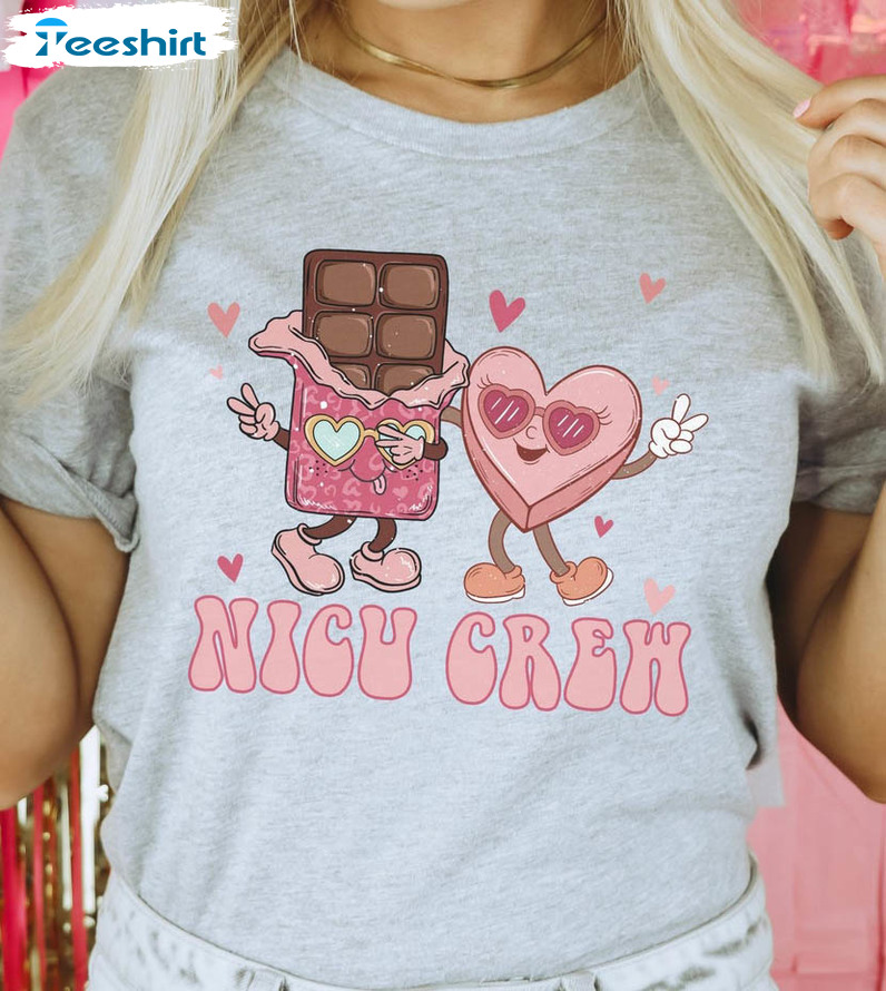 Nicu Nurse Valentine Shirt, Neonatal Intensive Unisex Hoodie Crewneck