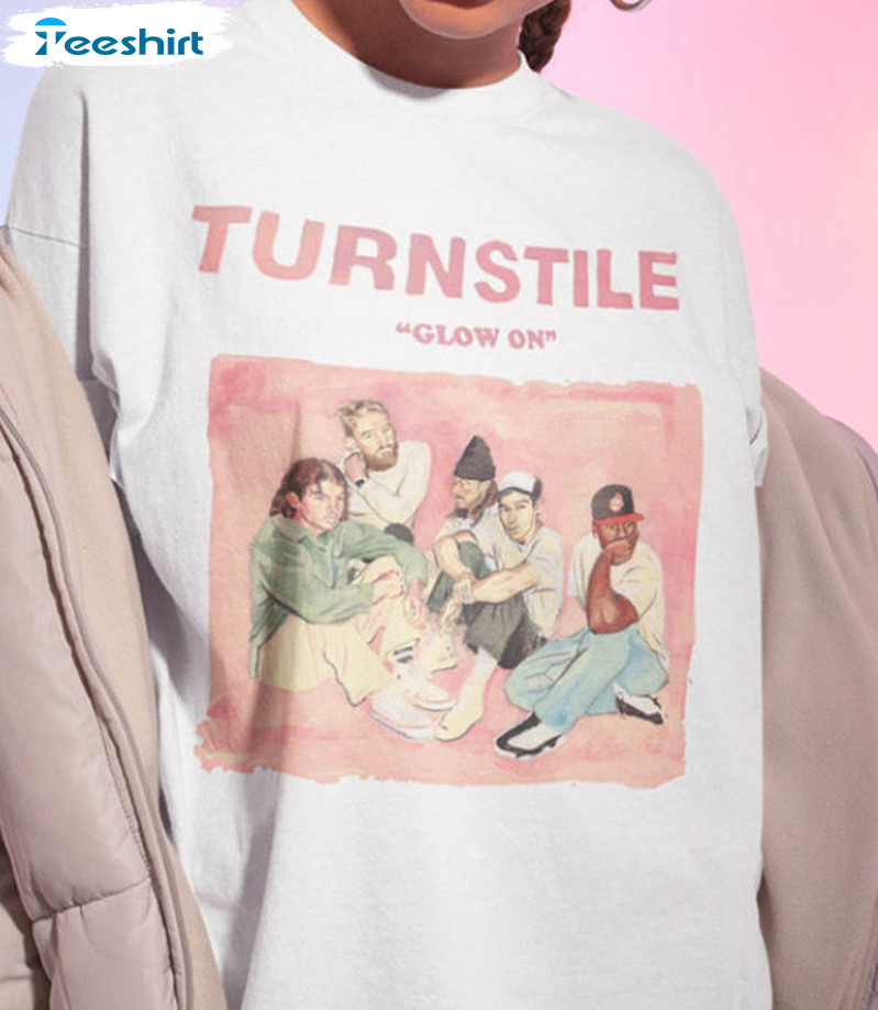 Turnstile Tour Shirt, Turnstile Glow On Vintage Unisex Hoodie Crewneck