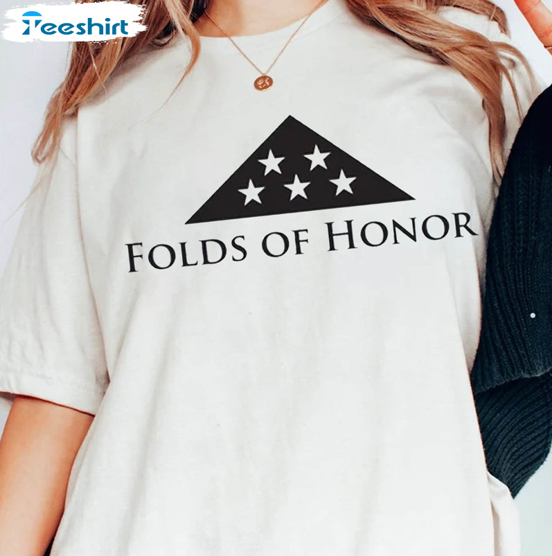 Folds Of Honor Trending Shirt, Vintage Unisex T-shirt Long Sleeve