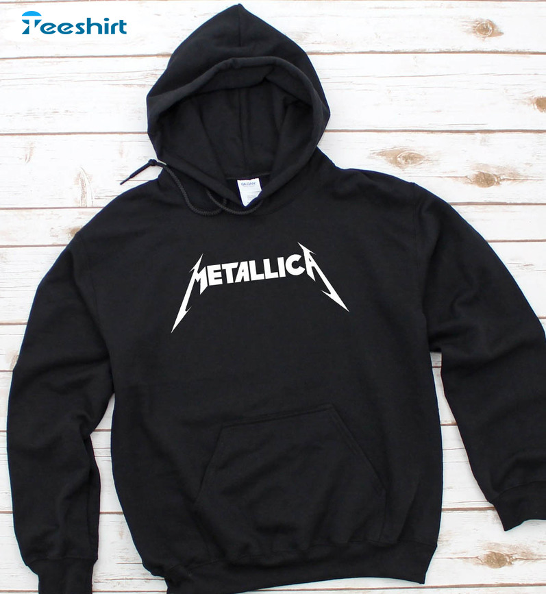 Metallica Band Shirt, Trending Short Sleeve Unisex Hoodie