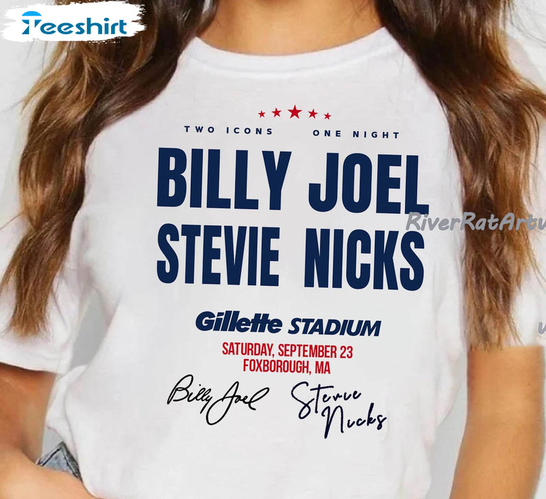 Billy Joel Stevie Nicks Shirt, Billy Joel Concert Unisex Hoodie Long Sleeve