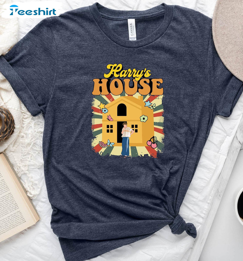 Harrys House Colorful Shirt, Vintage Unisex Hoodie Long Sleeve