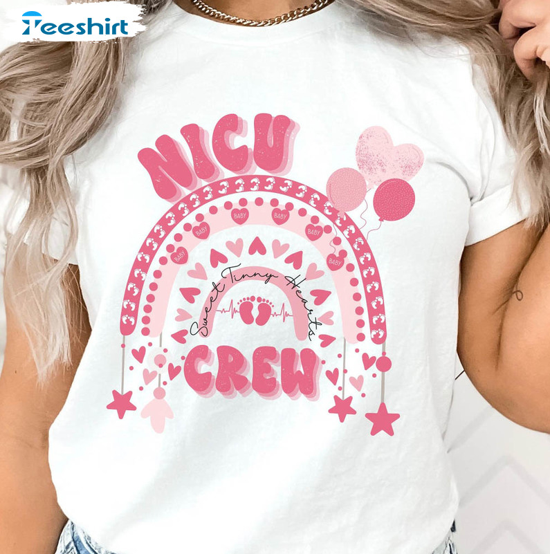 Nicu Crew Shirt, Valentines Short Sleeve Sweatshirt