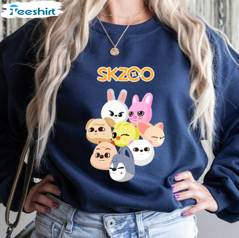 Zoo Characters Shirt, Kpop Lover Crewneck Unisex T-shirt