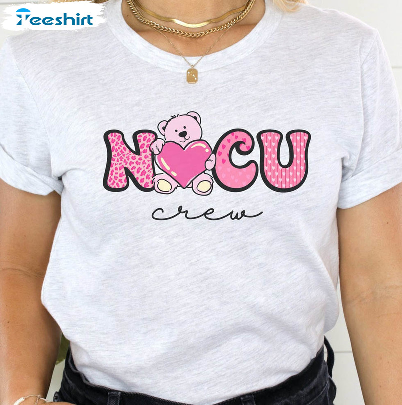 Nicu Crew Valentine Shirt, Valentines Day Short Sleeve Unisex T-shirt