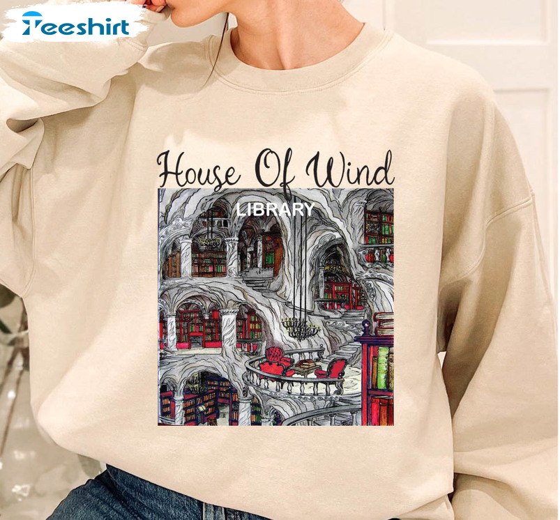 House Of Wind Library Shirt, Velaris Long Sleeve Unisex T-shirt