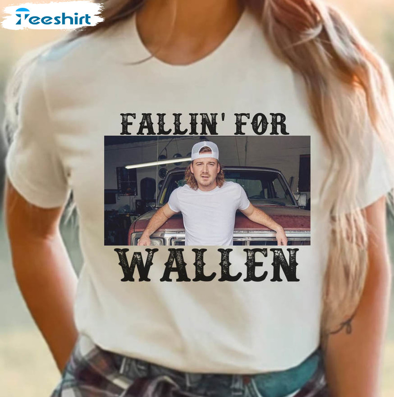 Fallin' For Wallen Shirt, Country Concert Crewneck Short Sleeve