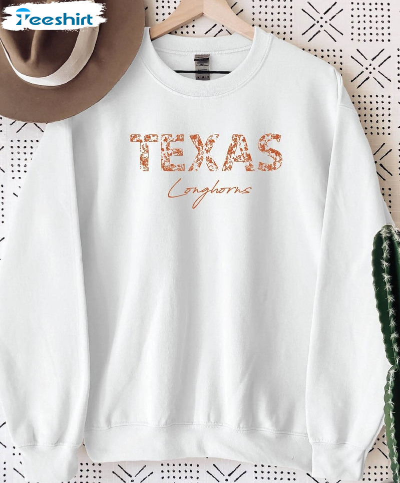 Texas Longhorns Sweatshirt, University Longhorns Sweater Tee Tops