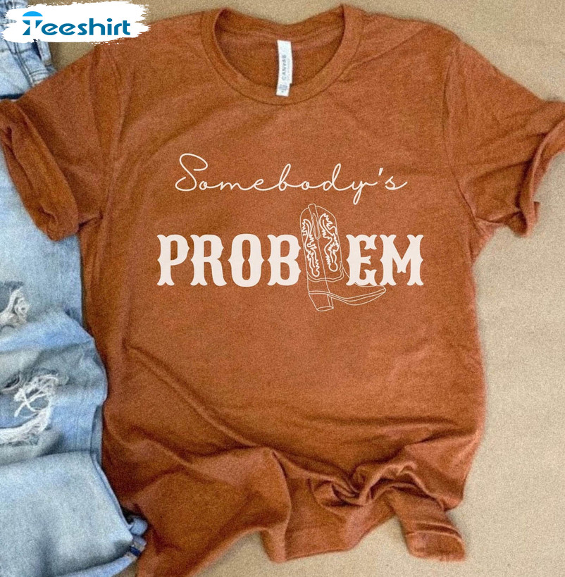 Somebody's Problem Shirt, Vintage Unisex Hoodie Short Sleeve