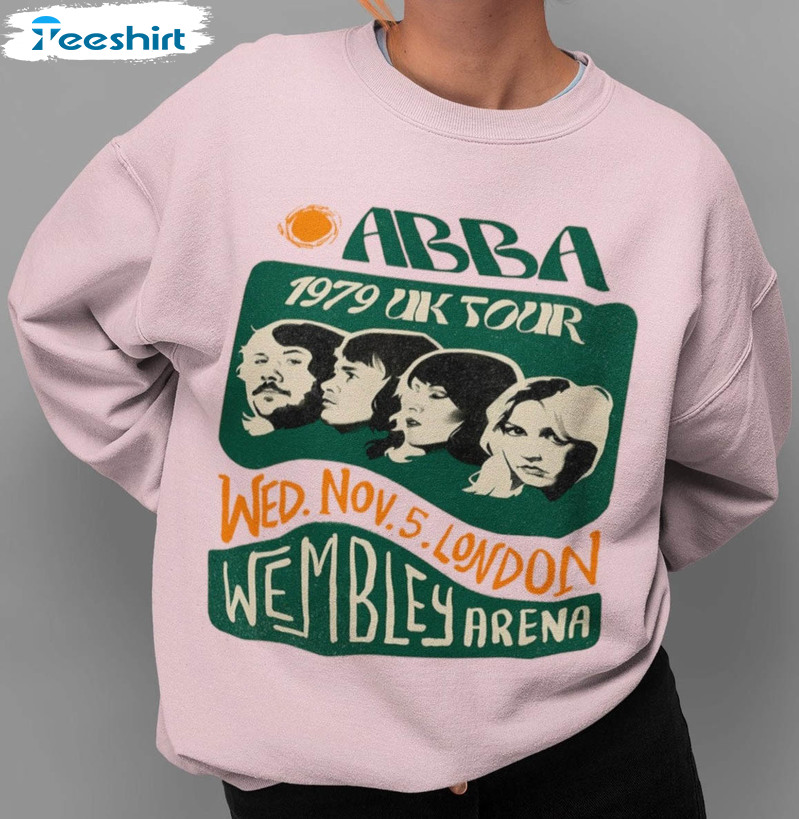 Vintage Abba 2022 Tour Sweatshirt, The Tour 1979 Trending Crewneck Short Sleeve