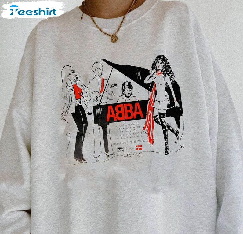 Abba 1979 Tour Shirt, Music Tour Tee Tops Unisex Hoodie