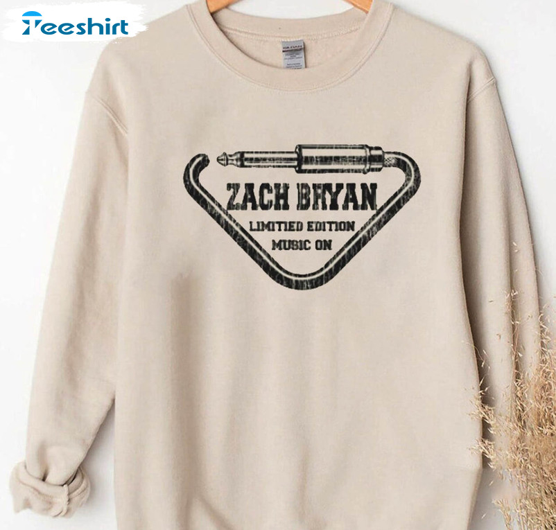 Zach Bryan Limitied Edition Music On Shirt, Zach Bryan Sweater Unisex T-shirt