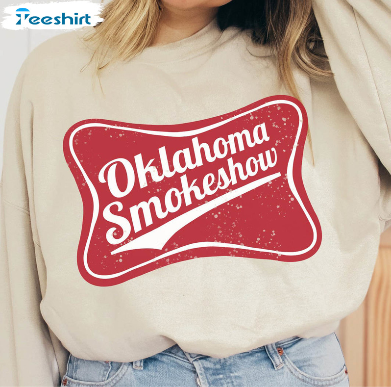 Oklahoma Smokeshow Shirt, Country Concert Western Crewneck Unisex T-shirt