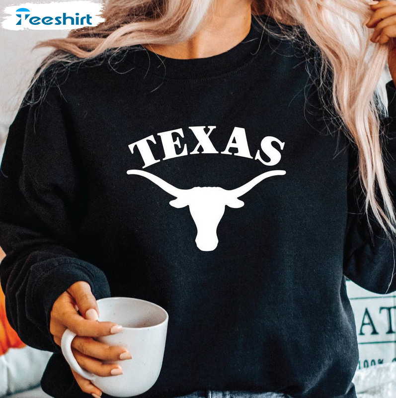 Texas Longhorns Sweatshirt, Trending Football Tee Tops Unisex T-shirt