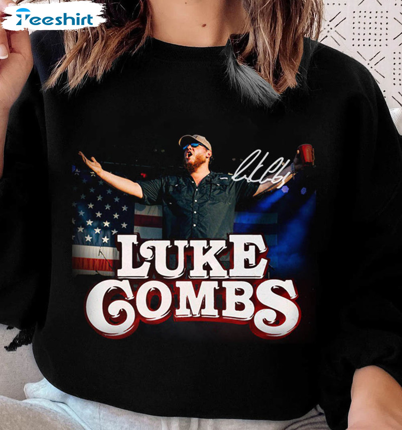 Luke Combs Signature Shirt, Luke Combs World Tour 2022 Long Sleeve Unisex T-shirt