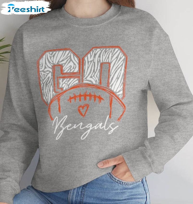 Cincinnati Bengals Sweatshirt, Trendy Grunge College Sweatsh - Inspire  Uplift