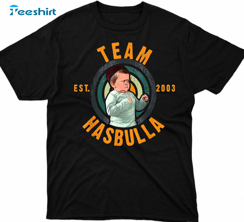 Team Hasbulla EST 2003 Shirt, Hasbulla Magomedov Long Sleeve Hoodie