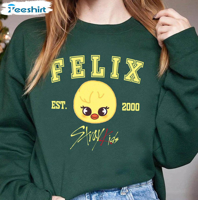 Stray Kids Felix EST 2000 Shirt, Vintage Kpop Unisex Hoodie Tee Tops