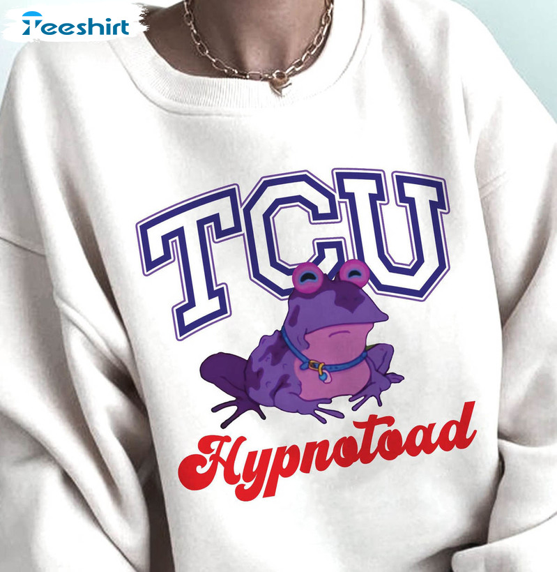 Tcu Hypnotoad Shirt, Frog Football Funny Crewneck Unisex Hoodie