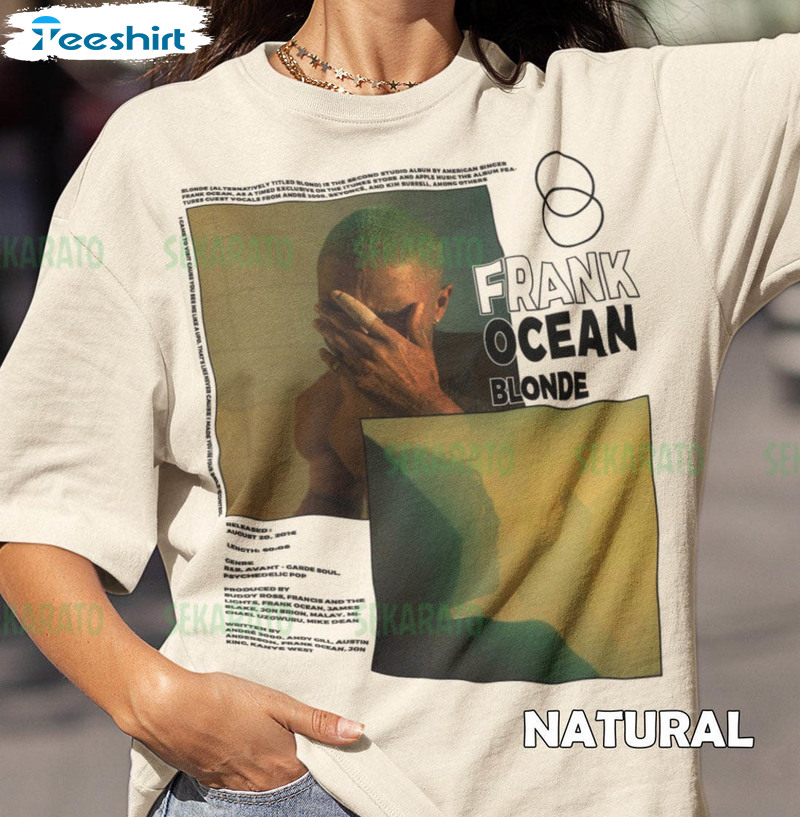 Blond Frank Ocean Shirt, Pop Album Trending Unisex T-shirt Short Sleeve