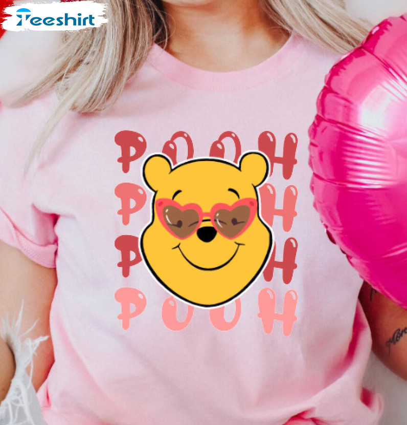 Disney Valentine Day Shirt, Pooh Bear Friends Unisex Hoodie Crewneck