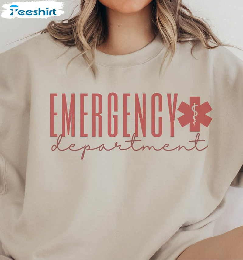 Emergency Department Nurse Shirt, Er Nurse Long Sleeve Short Sleeve