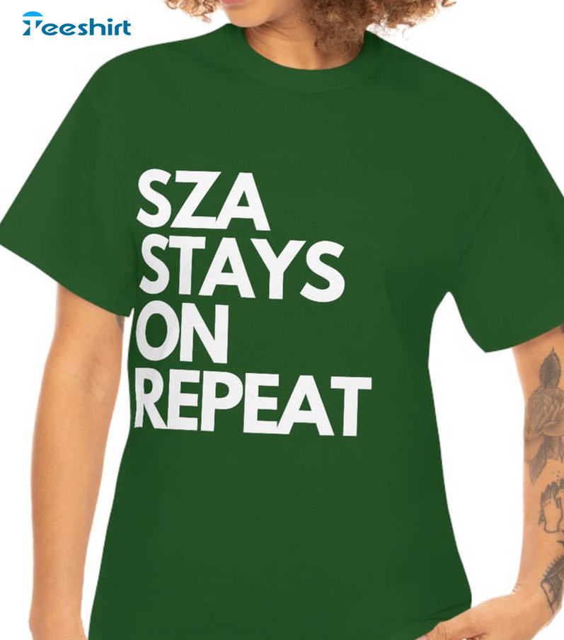 Sza Stays On Repeat Shirt, Sos Album Short Sleeve Tee Tops