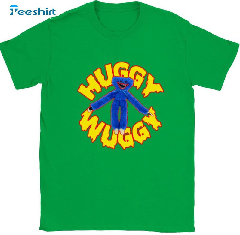 Huggy Wuggy Trendy Shirt, Vintage Unisex T-shirt Short Sleeve