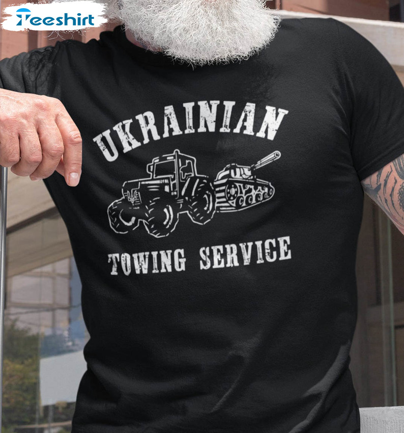 Ukrainian Towing Service Shirt, Stand With Ukraine Tee Tops Unisex Hoodie