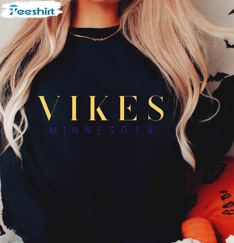 Minnesota Vikes Football Shirt, Trending Long Sleeve Tee Tops