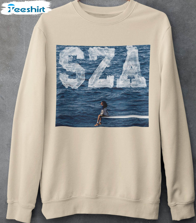 Sza Camp Ctrl Sweatshirt, Album Cover Short Sleeve Crewneck